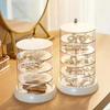 Multi-layer Rotating Jewelry Organizer with Transparent Storage for Earrings, Studs, Hair Clips, and Ties