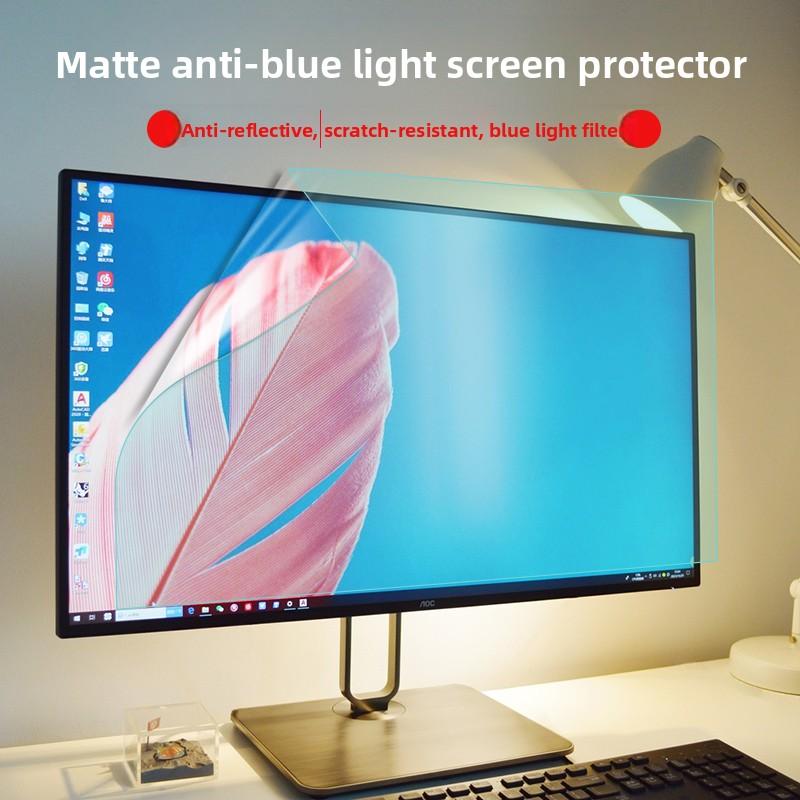 Blue Light Blocking Computer Screen Protector Anti Reflective Eye Protection Film Desktop 24 Inch Radiation Free Static Absor...