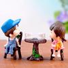 3 Stück/Set Tisch Stuhl Handwerk Mini Miniatur Figur Gartendekor Mikrolandschaft