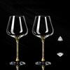 Light Luxury High-end Crystal Cup Red Wine Glass Set Tall Glass Party Wine Glass Glasses Drinking Glasses for Champagne Flute