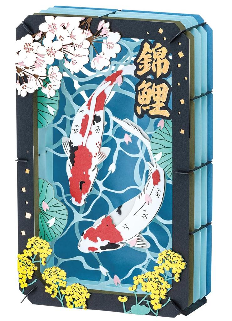 Ensky Paper Theater Nishikigoi H100 X W160 X D42mm X 160mm X Paper Model for Ages 15 and Up PT-L107 (Nishikigoi) Approx. (100mm 42mm)