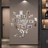 Family Tree Wall Decal Sticker - Acrylic 3D DIY Mirror Sticker Photo Frames Quotes Wall Decor Removable Wall Art Decals Decorations for Bedroom
