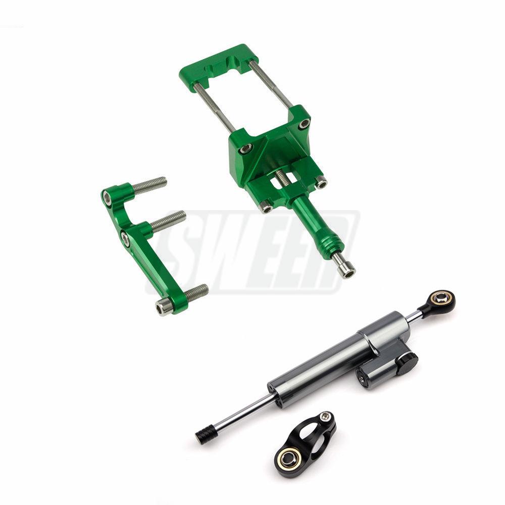 For Kawasaki Ninja300 Motorcycle Steering Stabilize Damper Bracket Mounting Kit Motorcycle Accessories CNC
