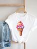 Trend Lovely Flower Cute Unisex  T Shirt Short Sleeve Tee Ladies Casual Top Female Clothing Fashion  Tshirt