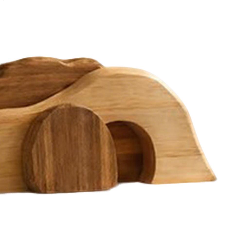 Empty Tomb Easter Scene and Cross Decoration Wooden Easter Scene Decor for Home Office Tabletop