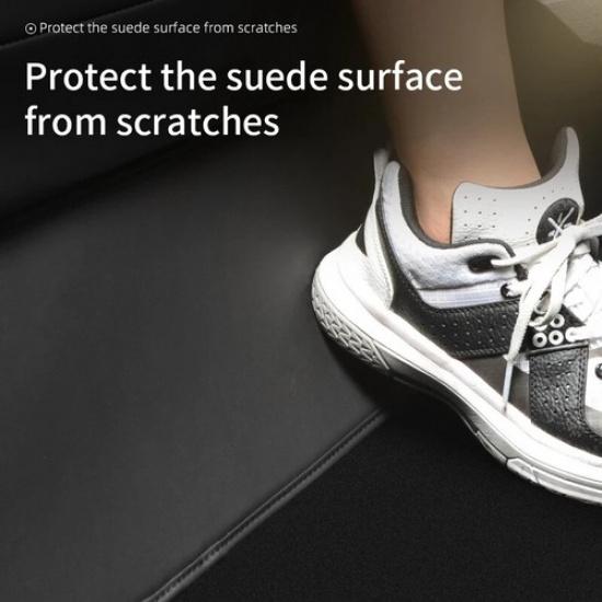 Rear Seat Lower Protective Mat Cushion Protector Anti-Dirty Kick Pad Leather Car