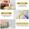 1PC 5m/196.85inch Self Adhesive Ceramic Tile Sticker Waterproof Gap Sealing Tape Wall Sticker Strip Floor Tile Stickers Living R