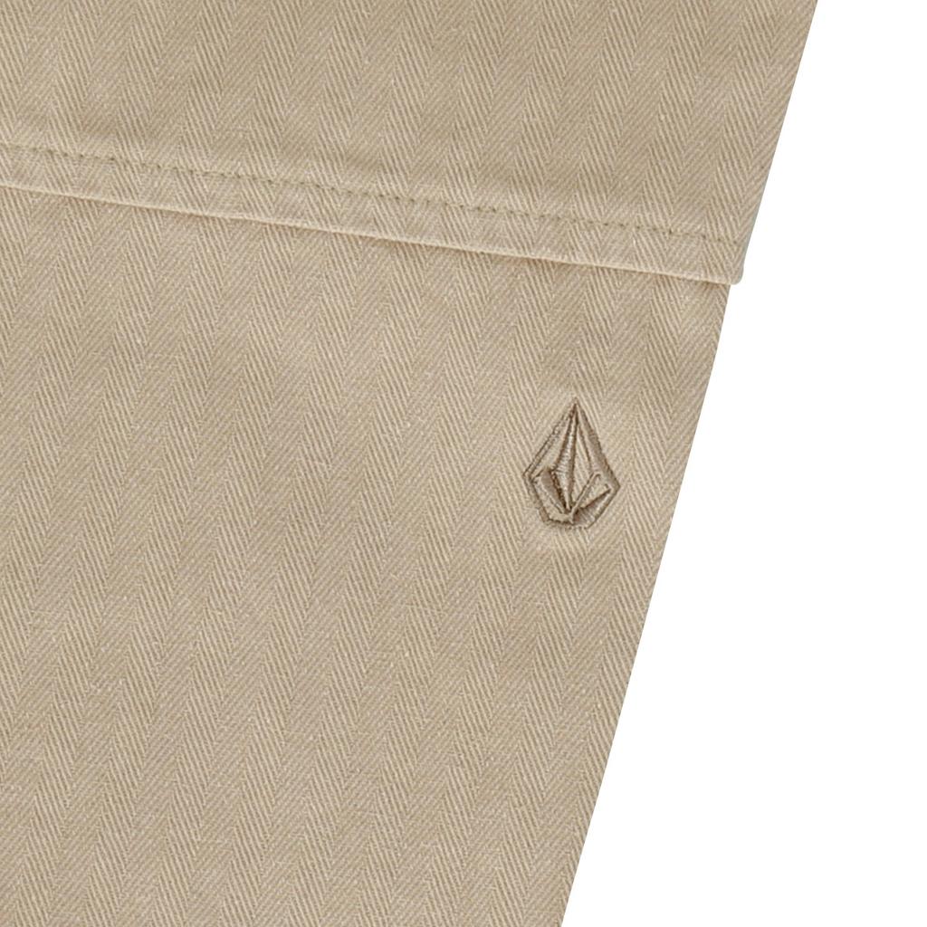 VOLCOM Herringbone Comfort Fit Cargo Pants (Beige)