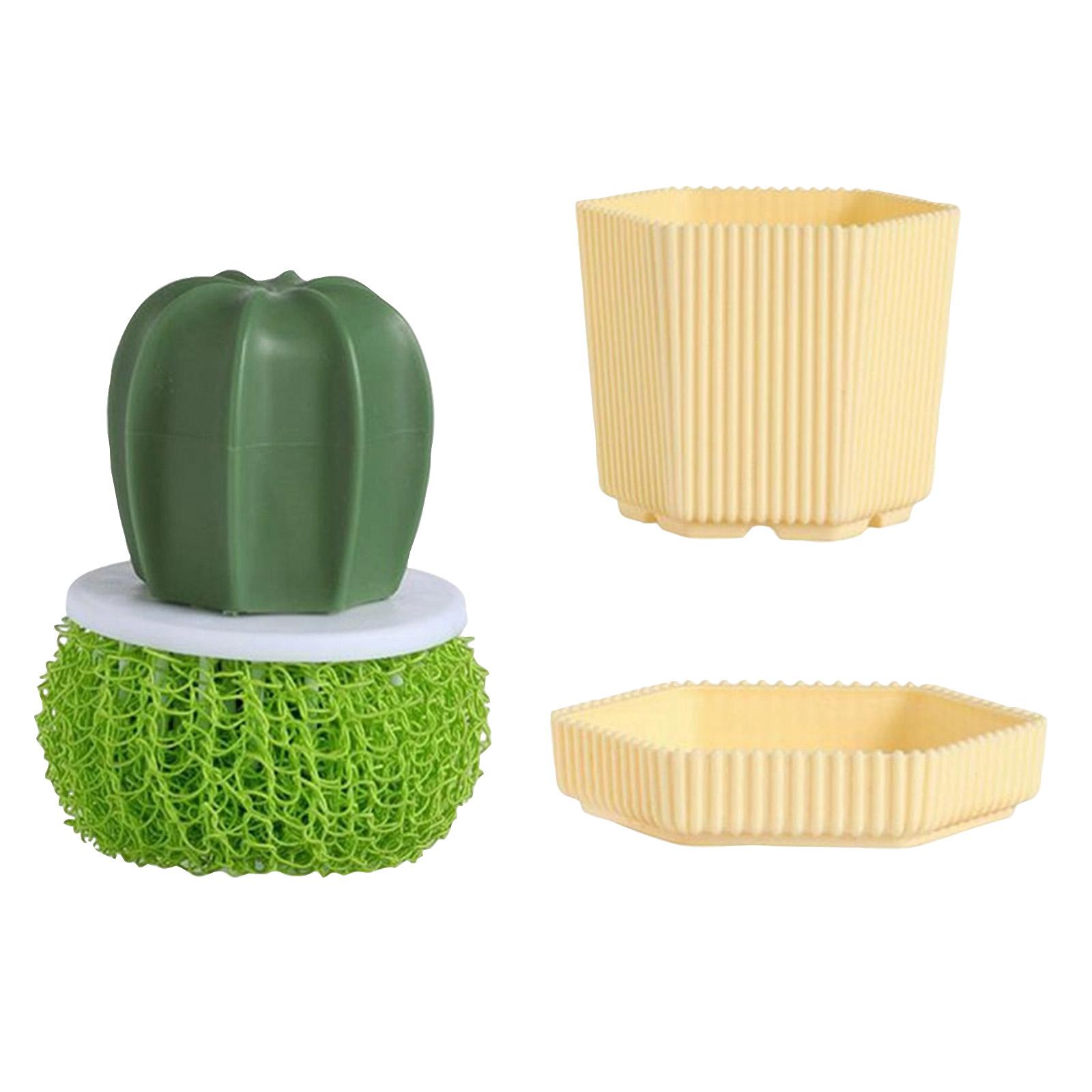 Comfort Grip Soap Dispensing Kitchen Scrub Soap Dispensing Dish Brush One Size