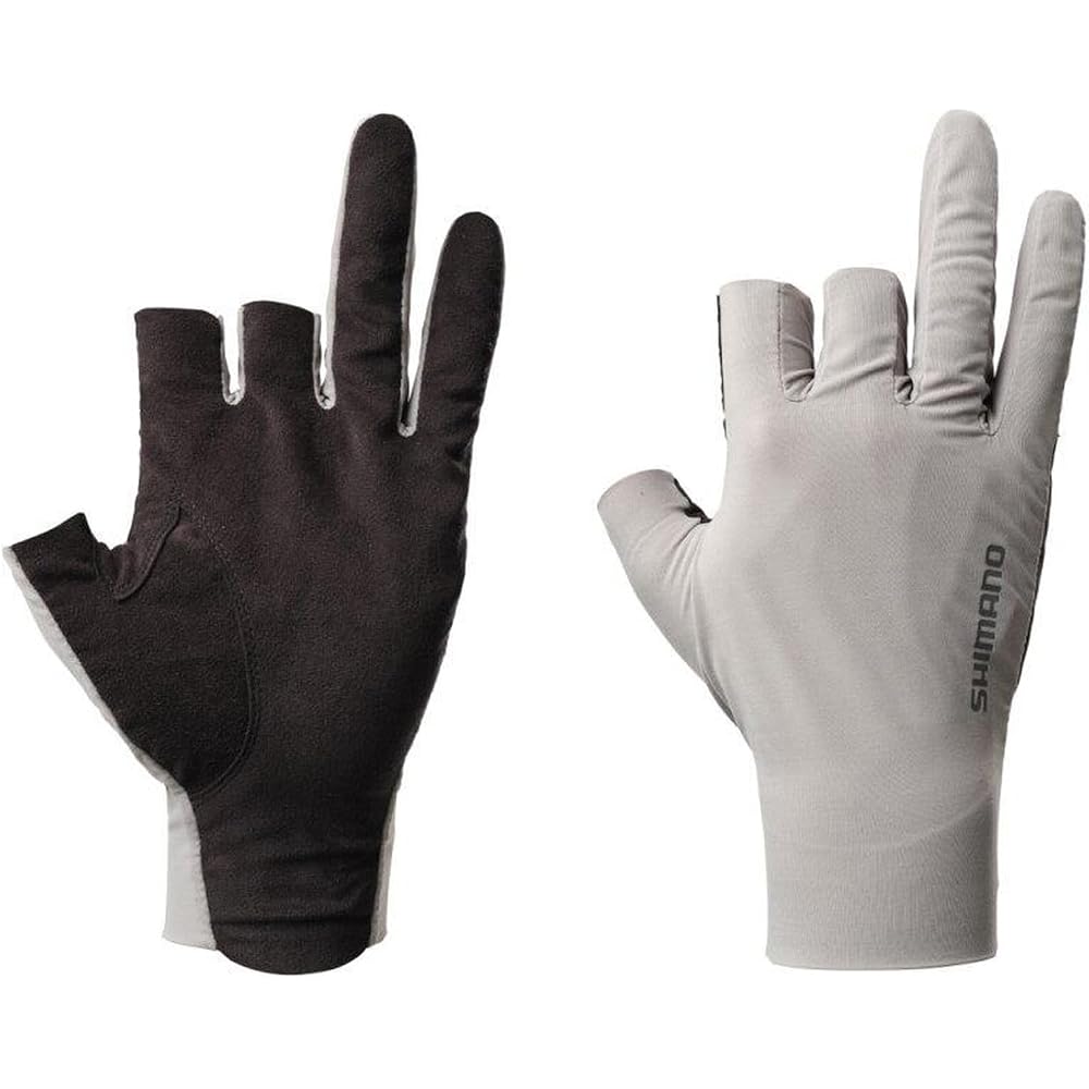 Shimano 05 Sensitive GL-006Y Gray Gloves XL Three Finger Cut