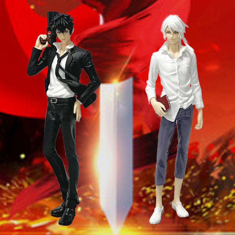 18cm Psycho-Pass Anime PVC Modellfigur - Makishima Shougo & Kougami Shinya Schreibtischornamente Coole Mann Sammlerpuppen