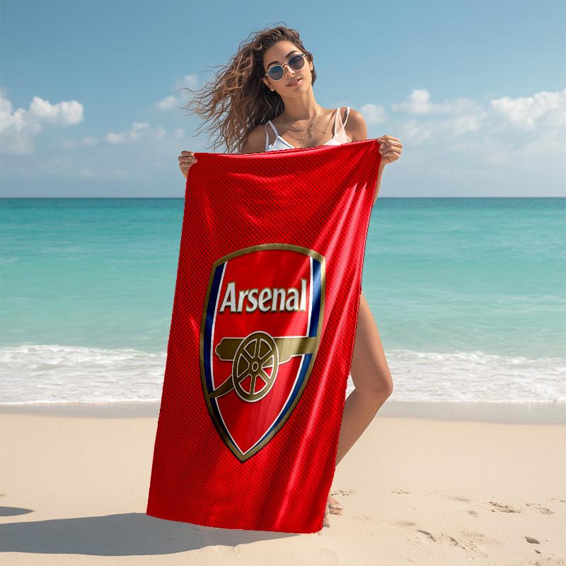 1pc A-Arsenal Beach Towel, Comfortable and Thick, and Swimming/Bath/Picnic/Camping Towel, Suitable for Seaside Beaches