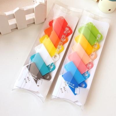 Set di 6 clip facili da colorare Mini graffette Cartella memo Graffetta Indice segnalibro Ufficio Scuola A6728