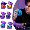 Gedämpftes Brötchen Stressabbau Spielzeug Knödel Quetsche mit Lila Dampfgarer, Gruselige Entspannungskugel für Halloween, Home Office Fidget TPR Sensorisch
