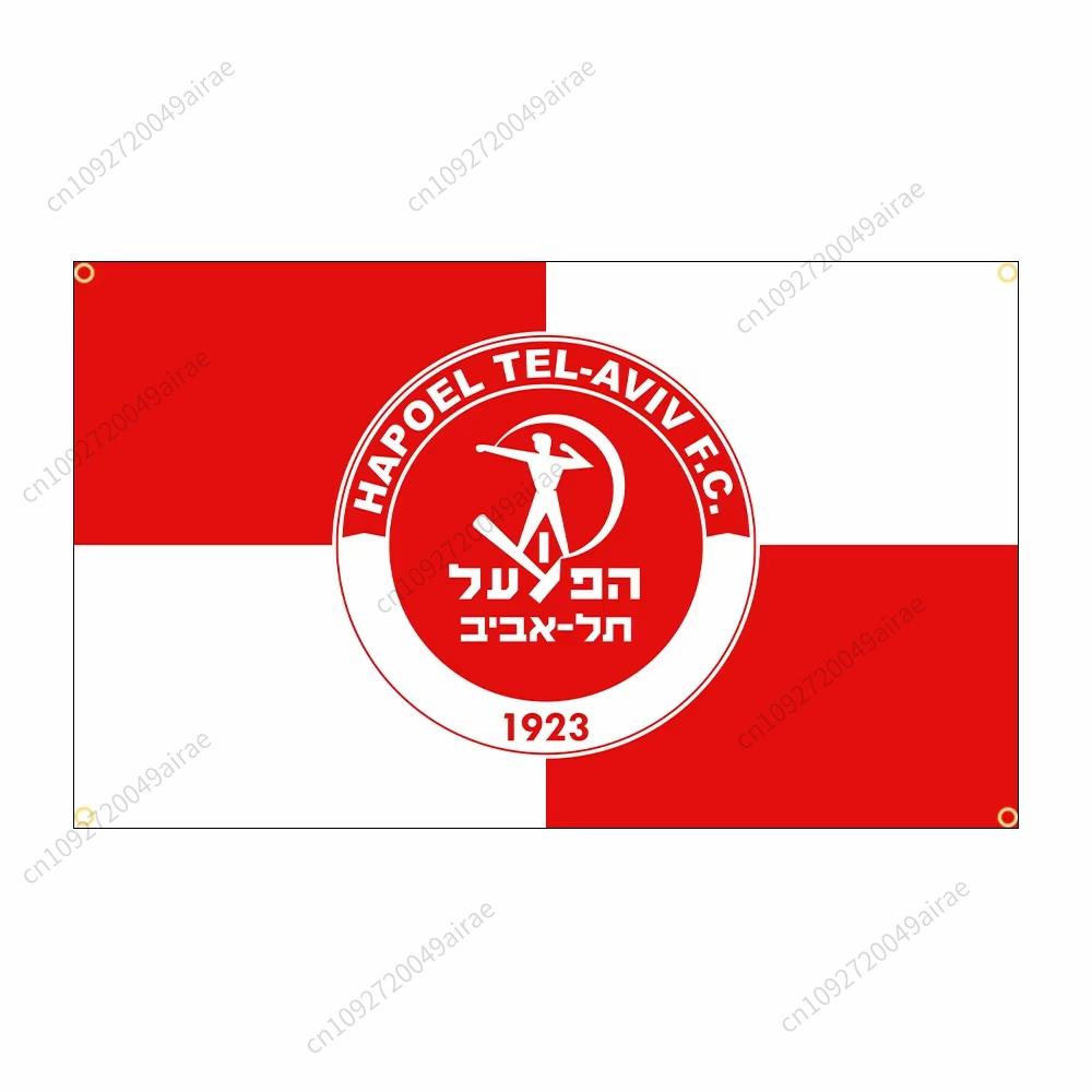 90X150CM Israel Hapoel Tel Aviv Stadt Fußballwettbewerb Flagge Polyester Gedrucktes Banner Dekor Dekoration Garagenfahnen Wandteppich