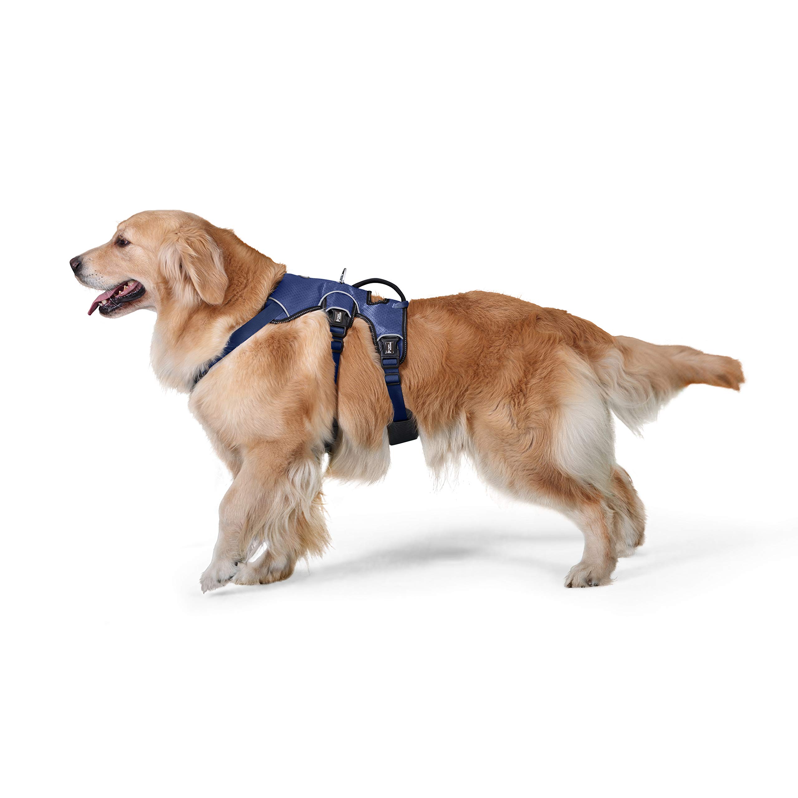 

TUFF HOUND Dog Soft for and Large Longer Chest Circumference Suitable for Sizes Harness, Mesh, Lightweight, Small, Medium, Dogs, Reflective, синій