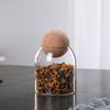 Clear Cork Glass Bottle Storage Sealed Jar Candy Coffee Bean Jar 