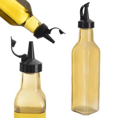 Glass Bottle for Olive Oil, Vinegar, Spices with Olive Oil and Vinegar Dispenser 0.26L