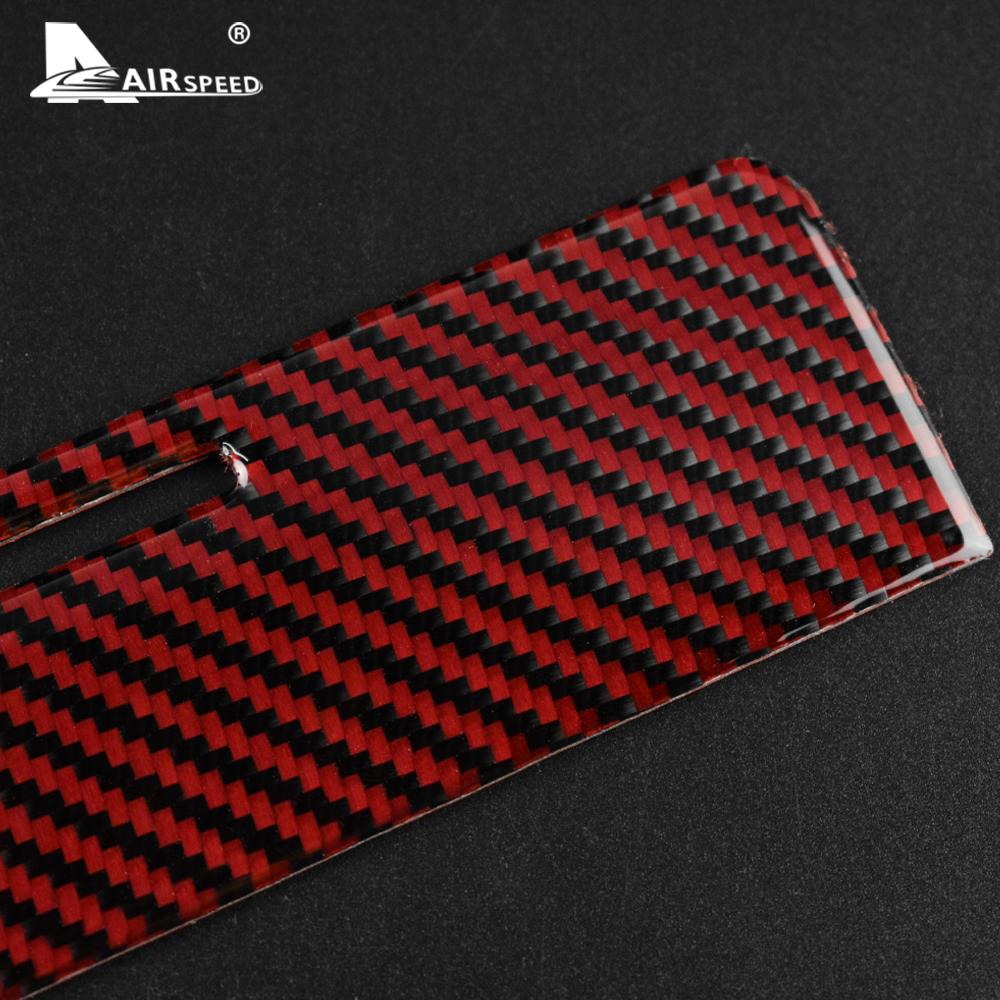 Real Soft Carbon Fiber Sticker for Mitsubishi Lancer 2008 2009 2010 2011 2012 2013 2014 2015 Central Control Gear Shift Panel