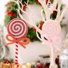 Christmas Lollipop Decorations Red Pink Ornaments Intricate Details