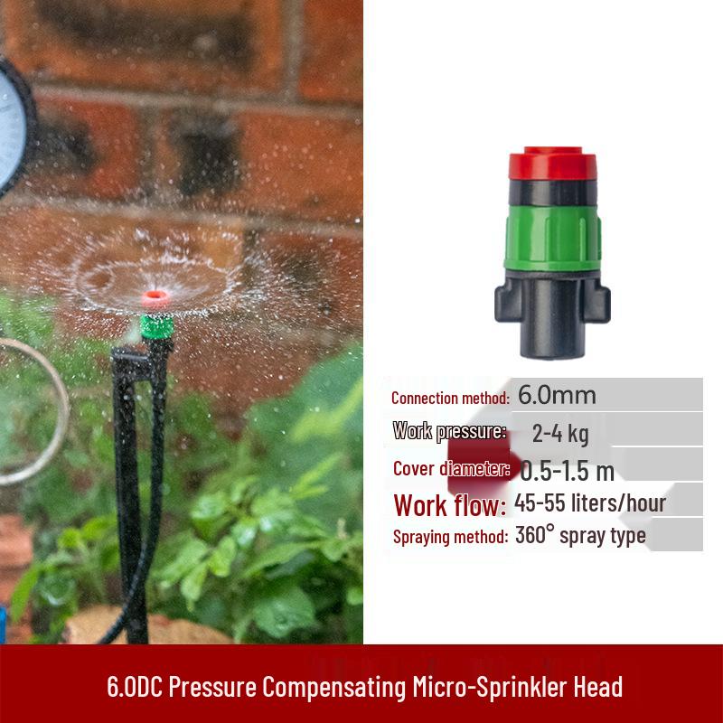 PE Capillary Tube 360° Pressure Compensating Drip Irrigation Sprinkler for Fruit Trees