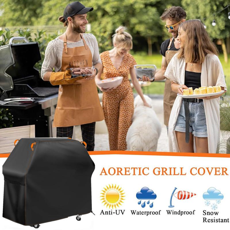 Outdoor BBQ Grill Cover Waterproof UV Resistant Heavy Duty Dustproof Protector Fits Weber Nexgrill Expert Grill