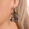 2025 Number Geometric Hanging Earrings Wine Cup Letter Number Figure Earring  Fashion Jewelry
