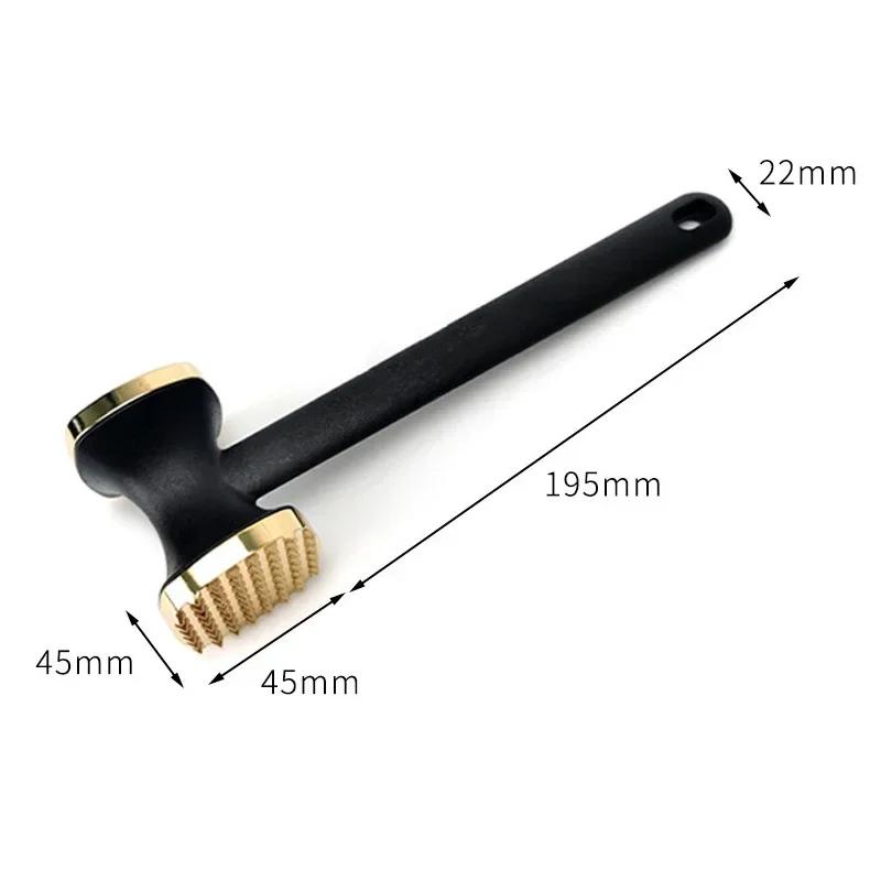 Steak Hammer Mallet Double-Sided Zinc Alloy Food-Grade Maximizes Food Flavor Meat Hammer with Ergonomic Handle for Home Cooking