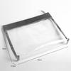 PVC Transparent Crossbody Bag – Large Capacity Outdoor Travel Shoulder Bag, Makeup Organizer with PU Patchwork.