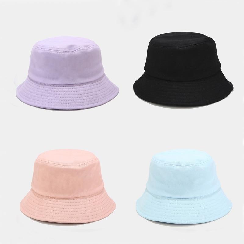 Unisex Foldable Bucket Summer Hat Women Outdoor Sunscreen Cotton Fishing Hunting Cap Men Bob Chapeau Sun Hats