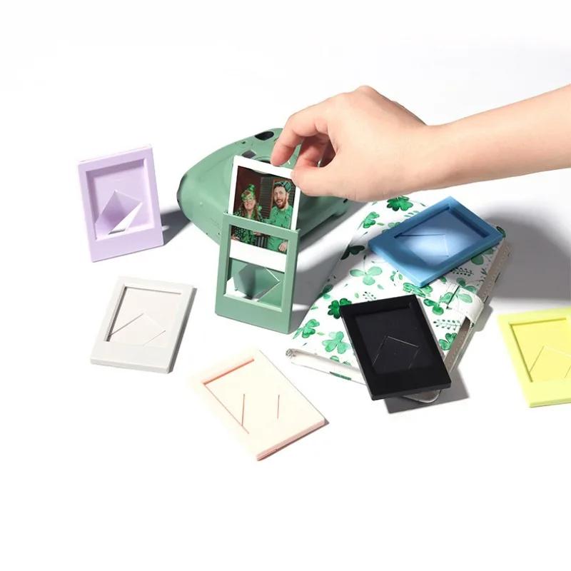 1pc Suitable For Polaroid Mini 3 Inch Classic Vertical Picture Frame Creative Seven-color Set Color Photo Frame Frame Table