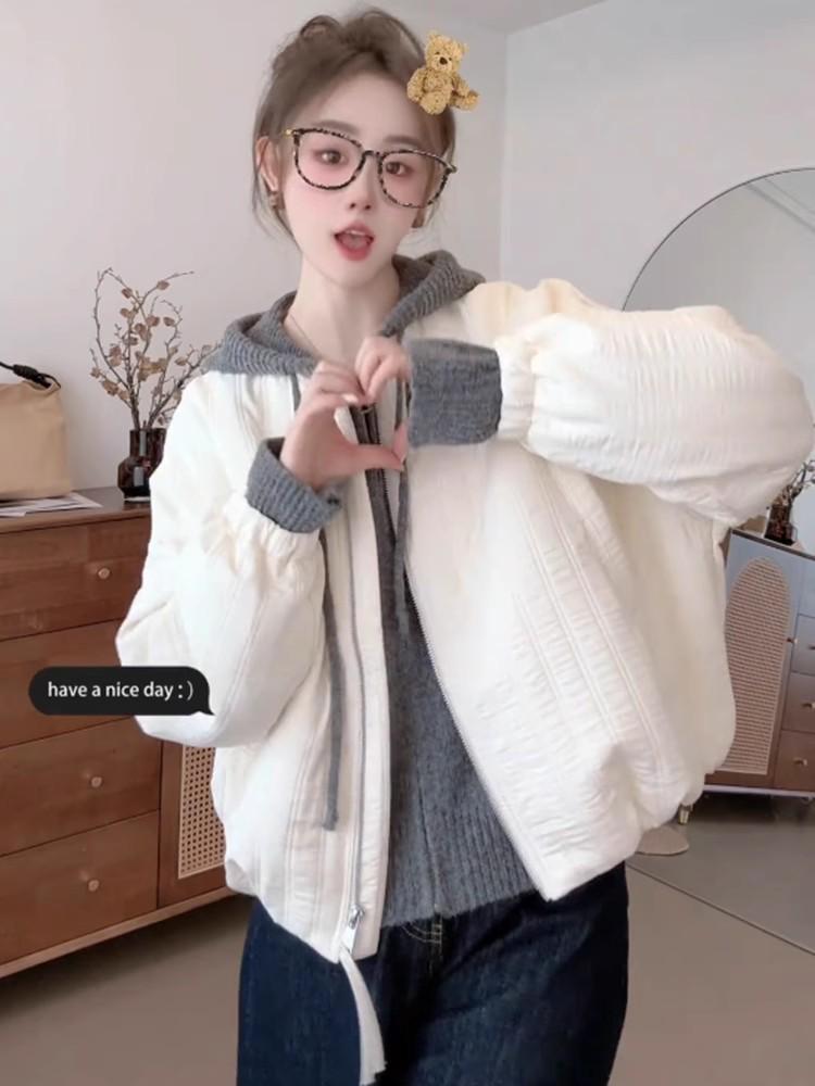 2024 Winter Women's Korean Style Quilted Padded Jacket: Warm, Fashionable, Loose Fit