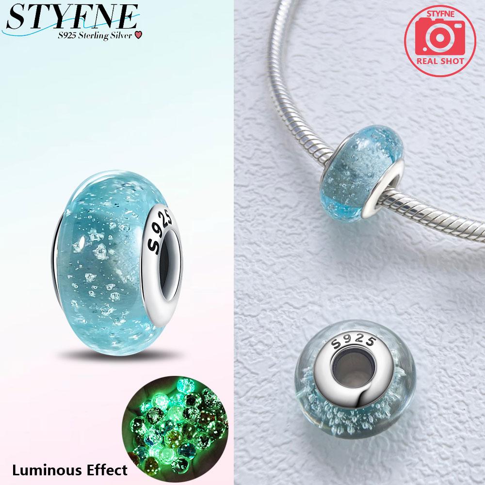 Peculiar Murano Glass Bead Butterfly Colorful Starry Sky Beads Fit Bracelet Women Diy Gift Murano Accessories Jewelry