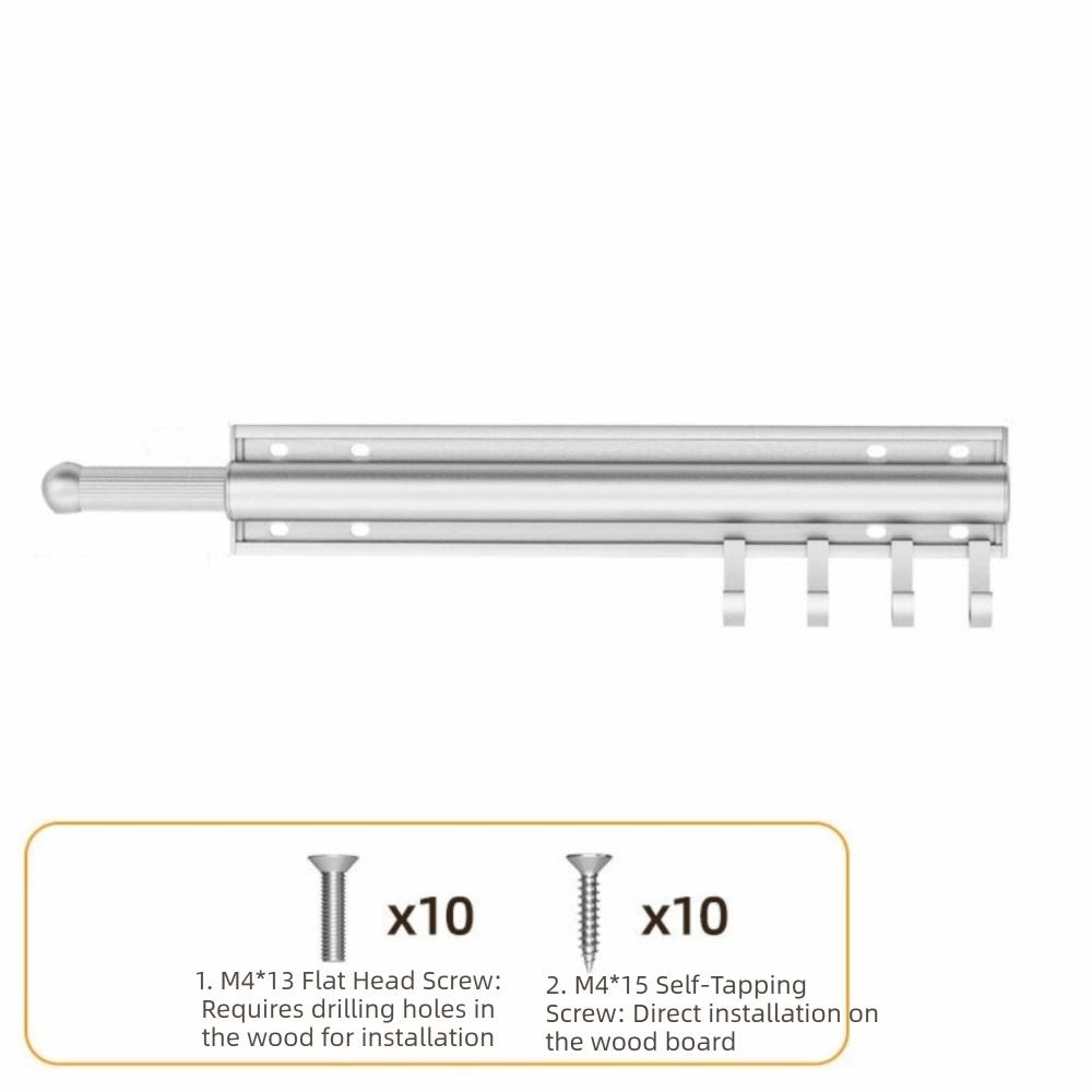 Wall Mounted Closet Valet Rod Retractable Wardrobe Clothing Rail Freshly Pressed Clothes