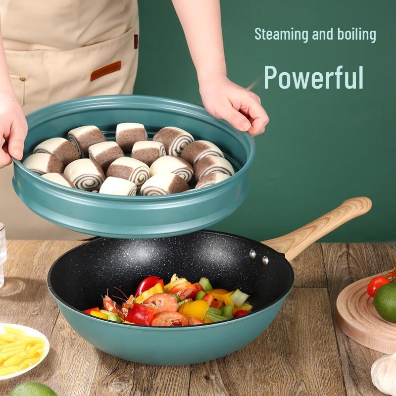 KSD Maifan Stone Non-stick Wok Set
