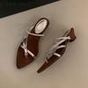 Fashion Pointed Toe Flip Flops Women Slippers Heeled Sandals Casual Clip Toe Shoes Woman 2025 Fashion New Dress Sexy Pumps Summer Slides