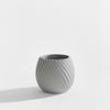 Modern Designer Spiral Flowerpot Gray for Plants
