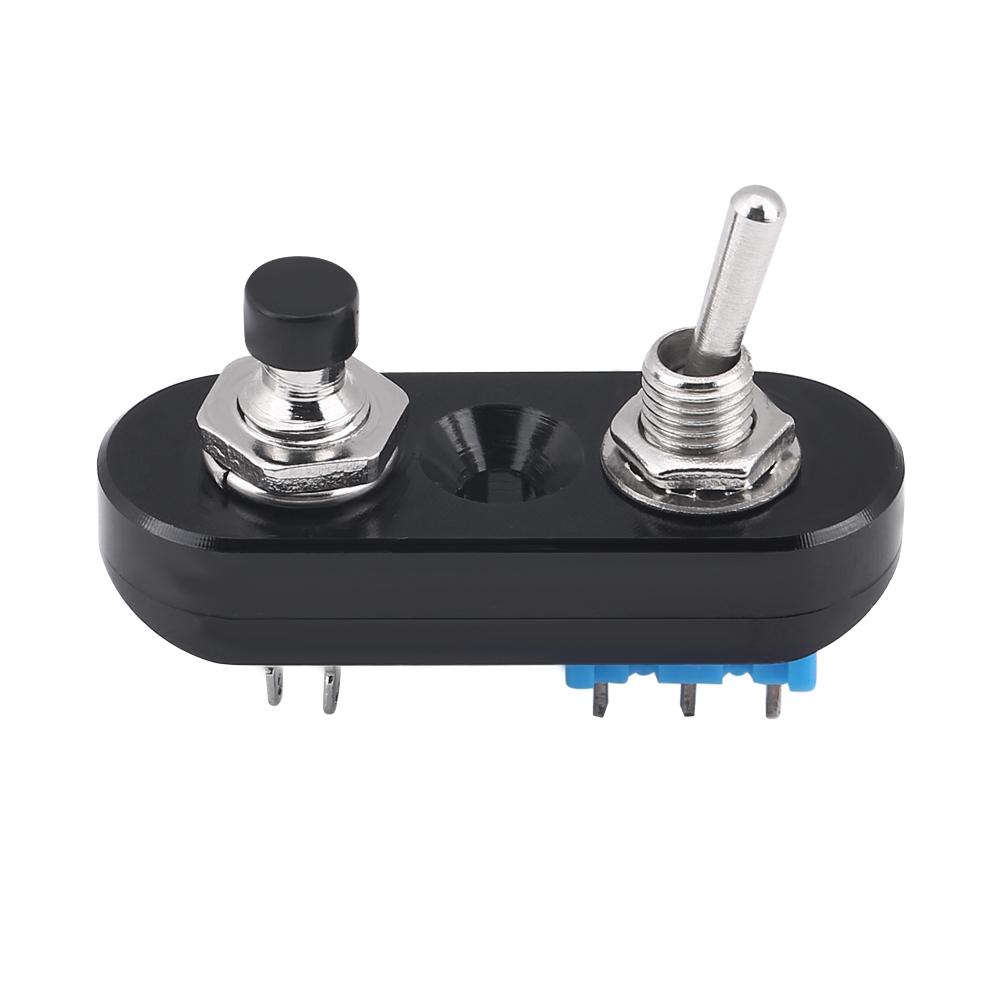 Aluminum Alloy Universal Motorcycle Handle Handlebar Grip Switch Headlight Horn On Off Black