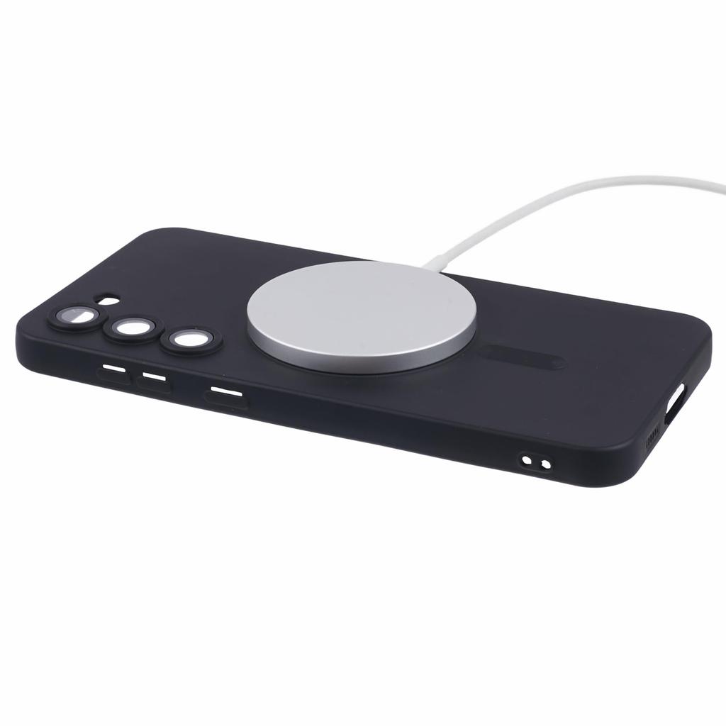 For Samsung Galaxy S22+ 5G Shockproof Case Compatible with MagSafe Rubberized TPU Phone Cover with Lens Film