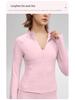 Damen Slim Fit Langarm Yoga Jacke mit Reißverschluss – Atmungsaktives Sonnenschutz Fitness Oberteil