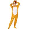 M-L Halloween Playful One-piece Cartoon Animal Weasel Costume, Adult Masquerade Costume