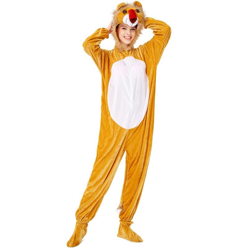 M-L Halloween Playful One-piece Cartoon Animal Weasel Costume, Adult Masquerade Costume
