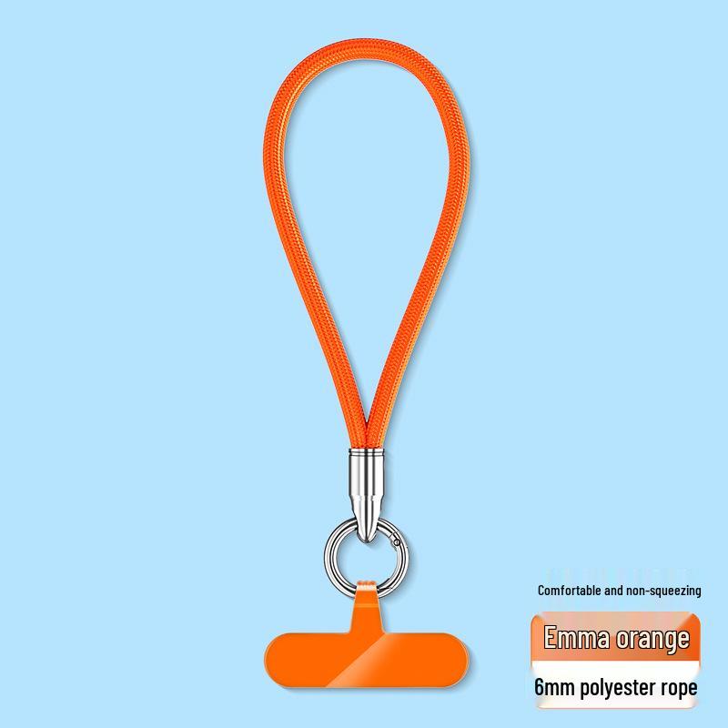 Wrist and Neck Mobile Phone Lanyard with Finger Ring and Anti-Drop Strap