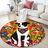 Cartoon Puppies pattern round rug,Carpet Rug for Living Room Bedroom Playroom ,Non-slip Floor Mat,Holiday Gifts and Birthday Gifts.