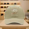 Double Heart Leopard Glitter Baseball Cap Unisex Polyester Adjustable Snapback Casual Hat for Men Women