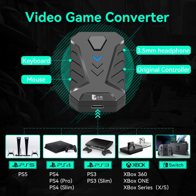 Adaptador convertidor de teclado y ratón GAMWING Mix Master Pro para juegos