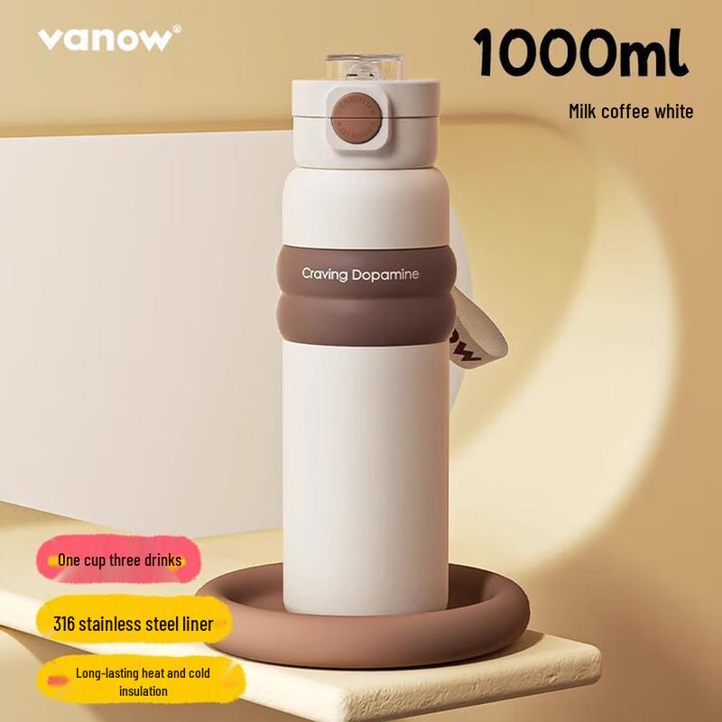 Vanow Unisex Stainless Steel Insulated Sports Water Bottle