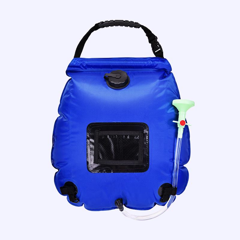 Outdoor Solar Water Bag Shower Bag Camping Shower Water Storage Bag Portable Shower Bag 20L Shower Water Bag