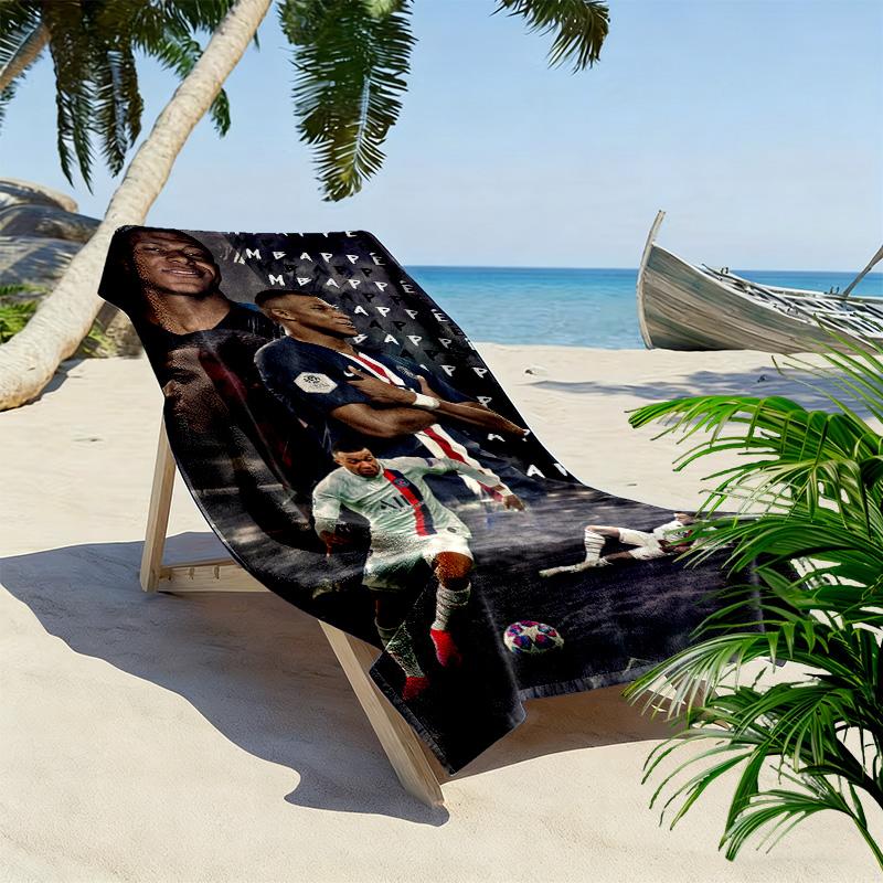 Dynamic Soccer Action beach towel soft beach quick-drying swim towel swim seaside beach towel Fashion printing beach
