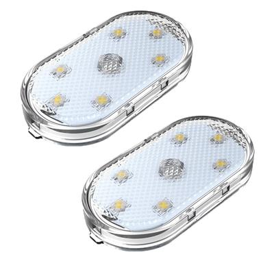 DONGFANGB Car LED Light, USB , Set of 2, Touch Sensitive Type, Strong Magnet,